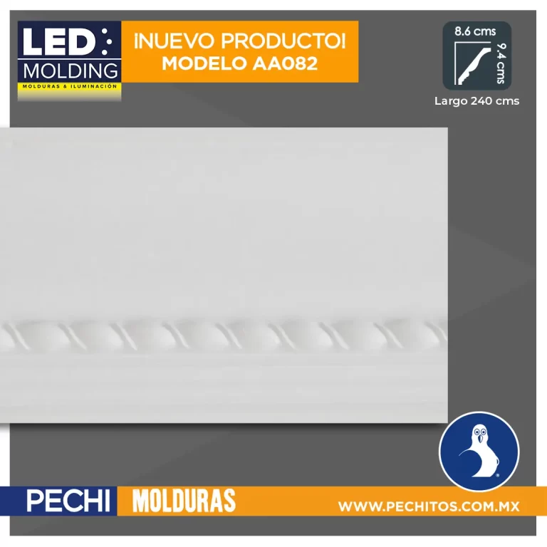 Molduras LED :: molduras para luz indirecta AA082 – Molduras de