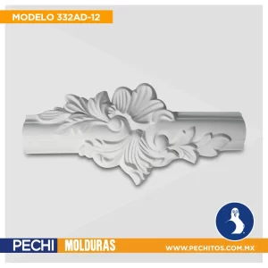 moldura_para_interior_332AD-12 – Cornisa de Poliuretano Importada Lisa y Decorada