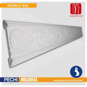 Molduras De Unicel Decorativa Techo/pared 30 Metros. 10x10cm