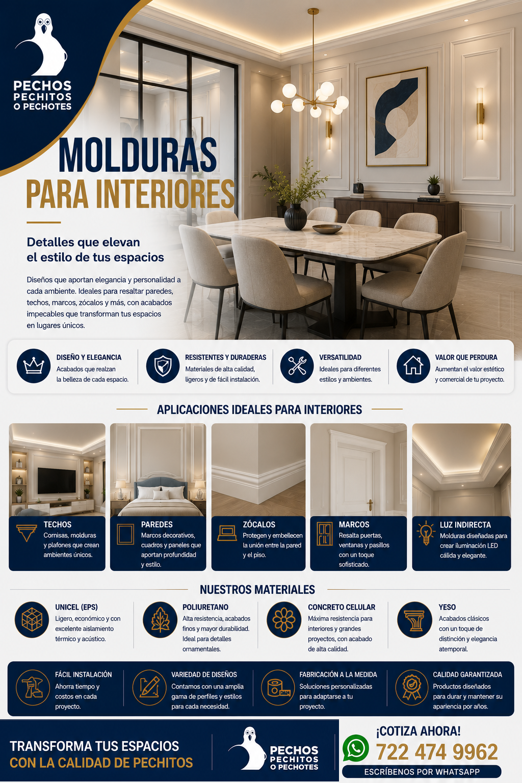 molduras para interiores